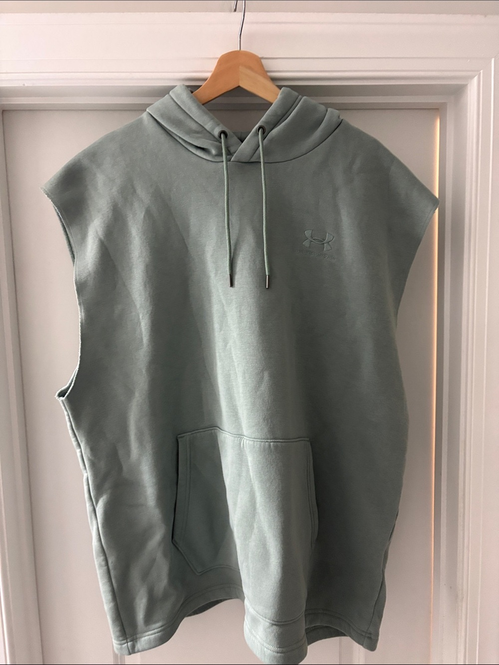 Under Armour Men's Sleeveless Hoodie - Sage Green